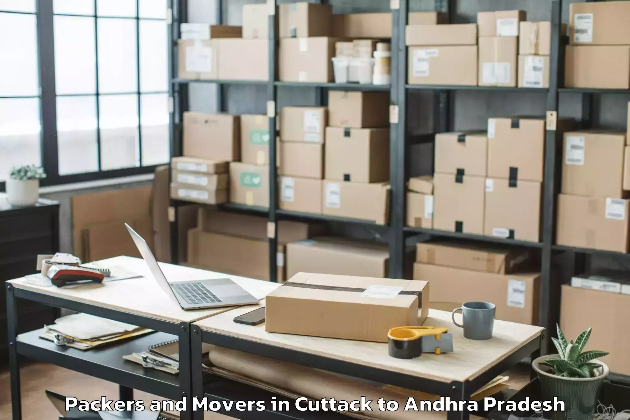 Hassle-Free Cuttack to Yarada Packers And Movers